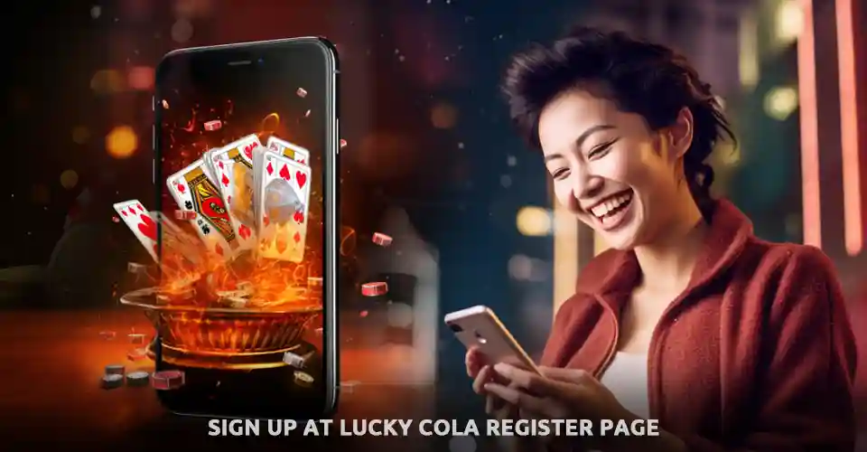 Sign up at Lucky Cola Register Page